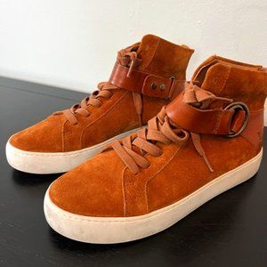 FRYE - Women's 9M - Leather High-Top Sneakers